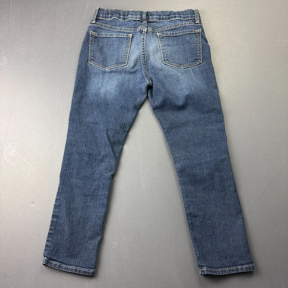 Old Navy Jeans Girls 12 Blue Medium Wash Skinny Stretch Denim Retro Classic Fit